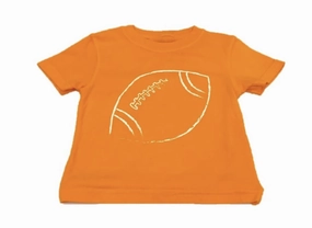 HighDurabilityClothing Breathable Style S/S Orange Football T-Shirt