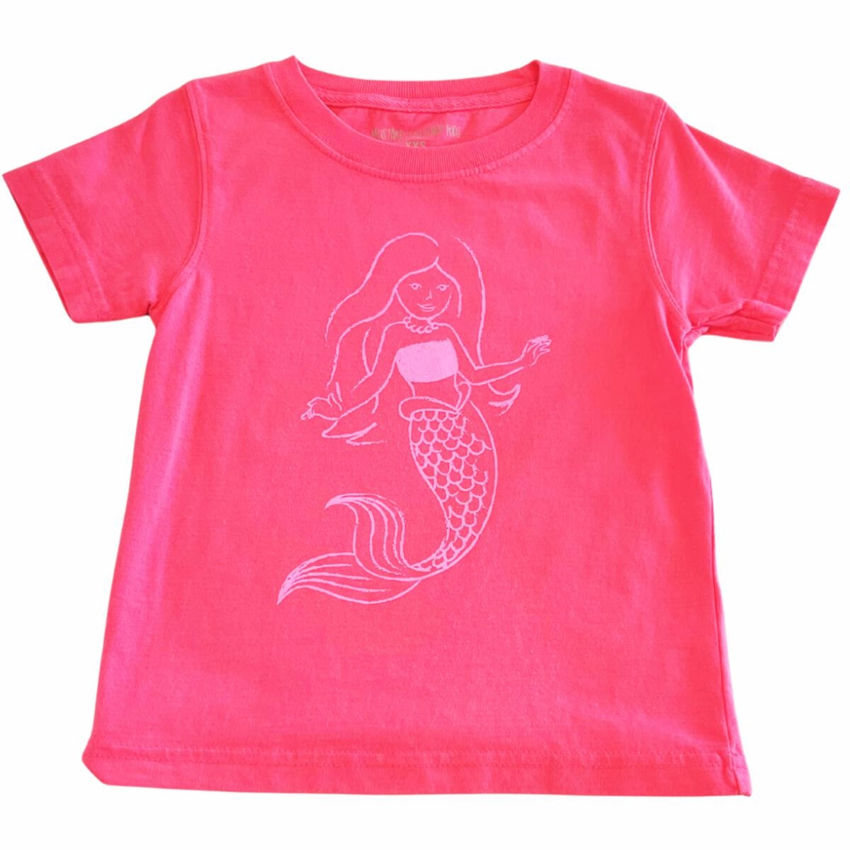 S/S Pink Mermaid T-Shirt Cozy Layers Sun Beam