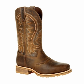 Durango Maverick Pro Men's Steel Toe Waterproof Western Work Boots Ddb0297 In Rugged Tan Breathable Design