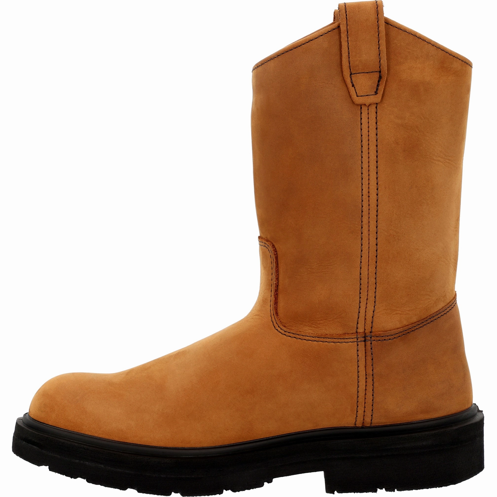 Heavy-duty Cushion Heavy Cushion Footwear Georgia Boot Steel Toe Static-Dissipative Work Pull On Boot's G4673 In Brown