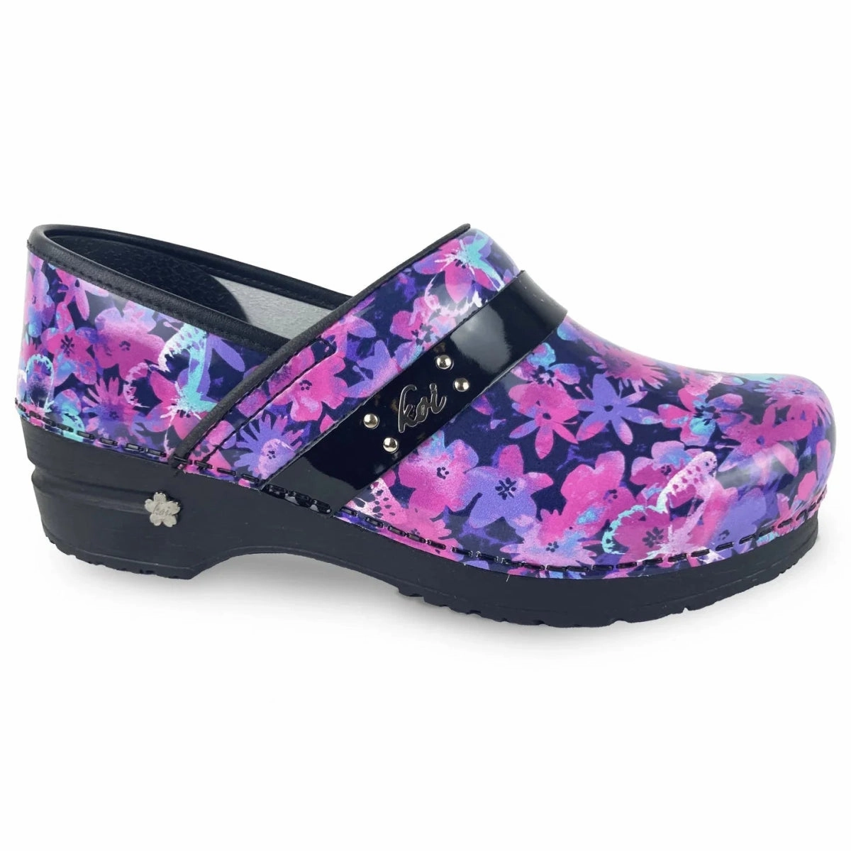 Sanita Brilliant Butterflies Women Clog In Multicolor Reinforced toe