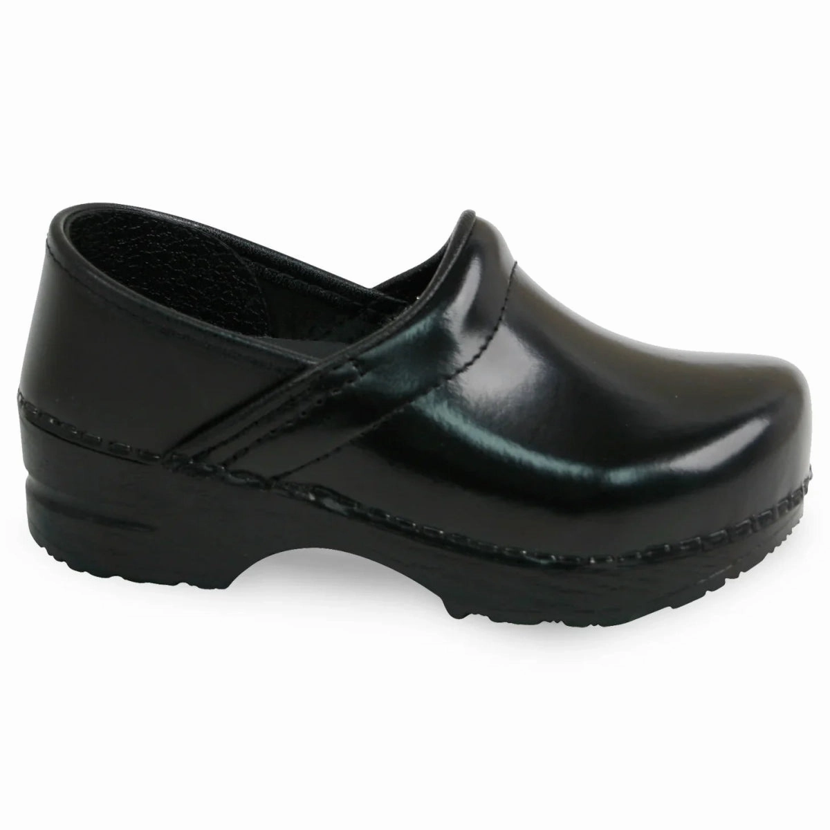 Sanita Gitte Cabrio Kid Clog In Black-452803-002 Reinforced toe cap Flexible Grooves