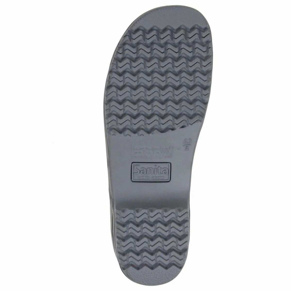 Ankle support system Stacked Heel Sanita San Nitril Clog Unisex In Black-1501088-002