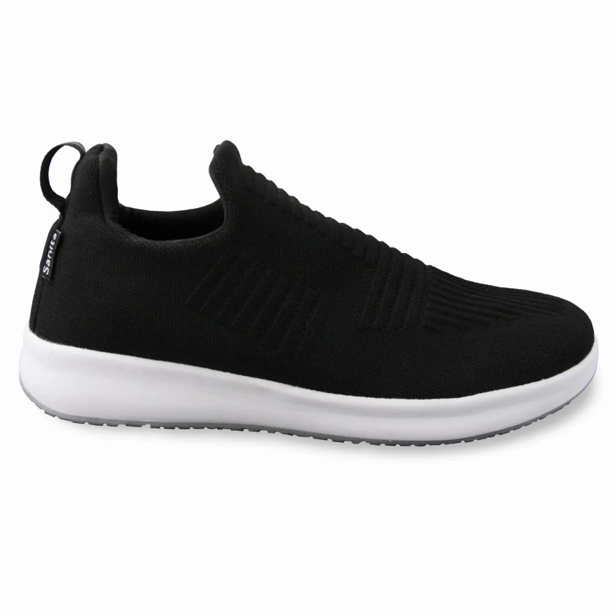 Fabric Upper Sanita Trident Work Sneaker Unisex In Black