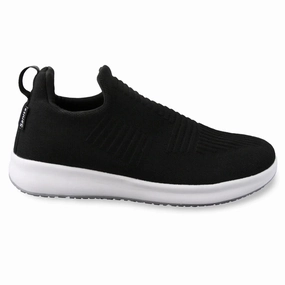 Fabric Upper Sanita Trident Work Sneaker Unisex In Black
