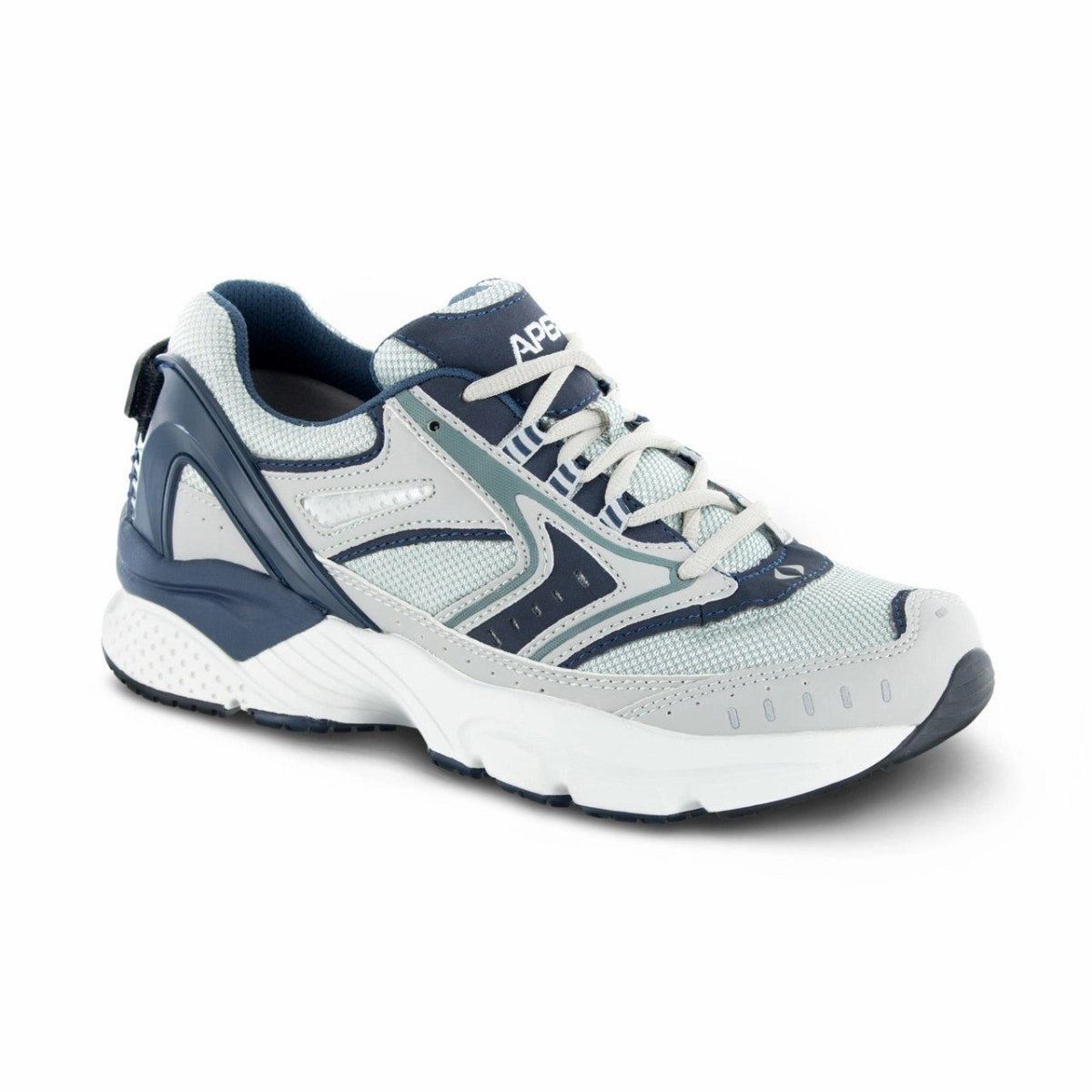 Apex X532m Rhino Runner Men's Active Shoe In Silver/blue Sneaker Collections Iconic arch