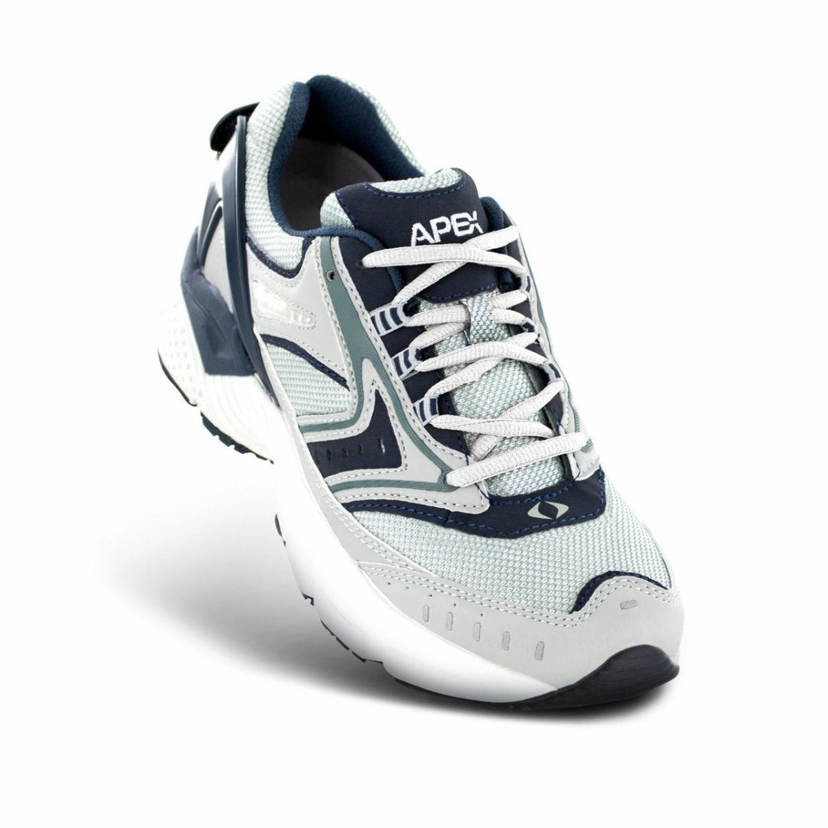 Impact Dispersing Core Apex X532m Rhino Runner Men's Active Shoe In Silver/blue