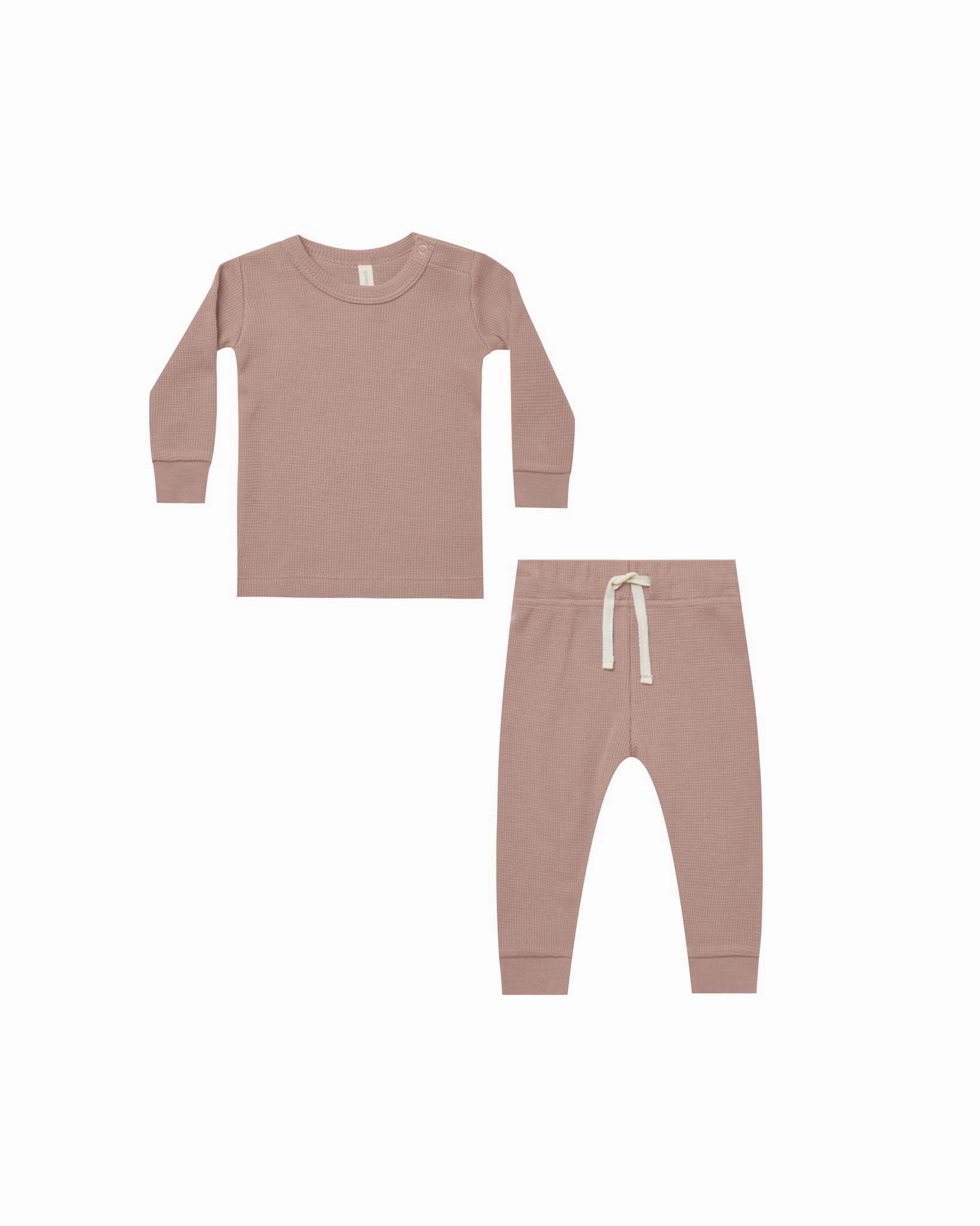 Waffle top   pant Set | Mauve clean look Trendy Top