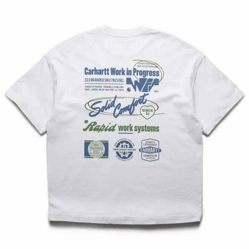 Carhartt WIP Networks Tee - White Comfortable fit