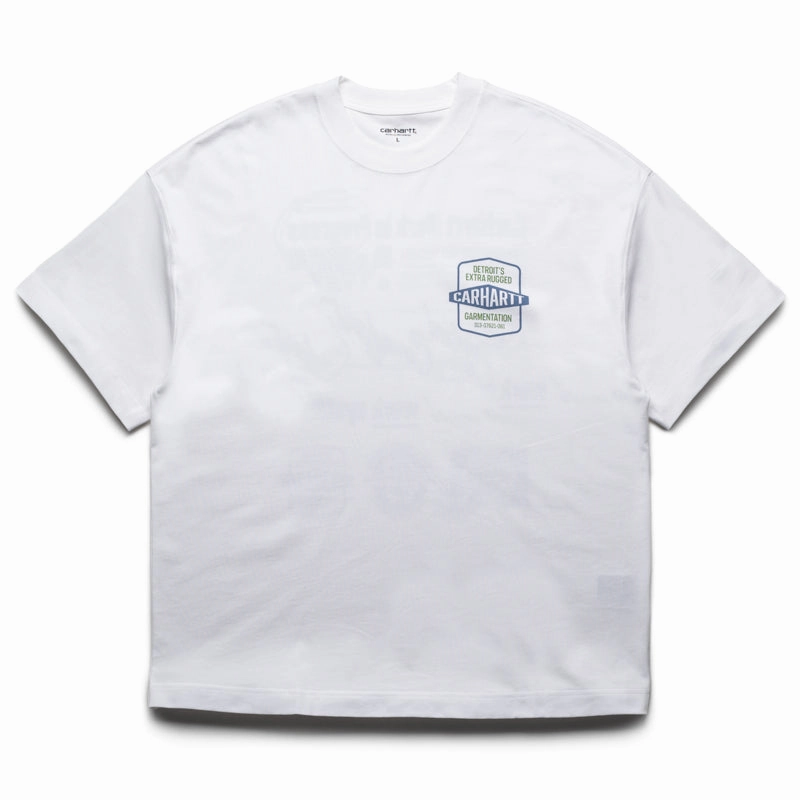 Comfortable Outfit Carhartt WIP Networks Tee - White