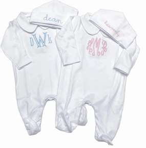 Young Edge Collared Footie | White