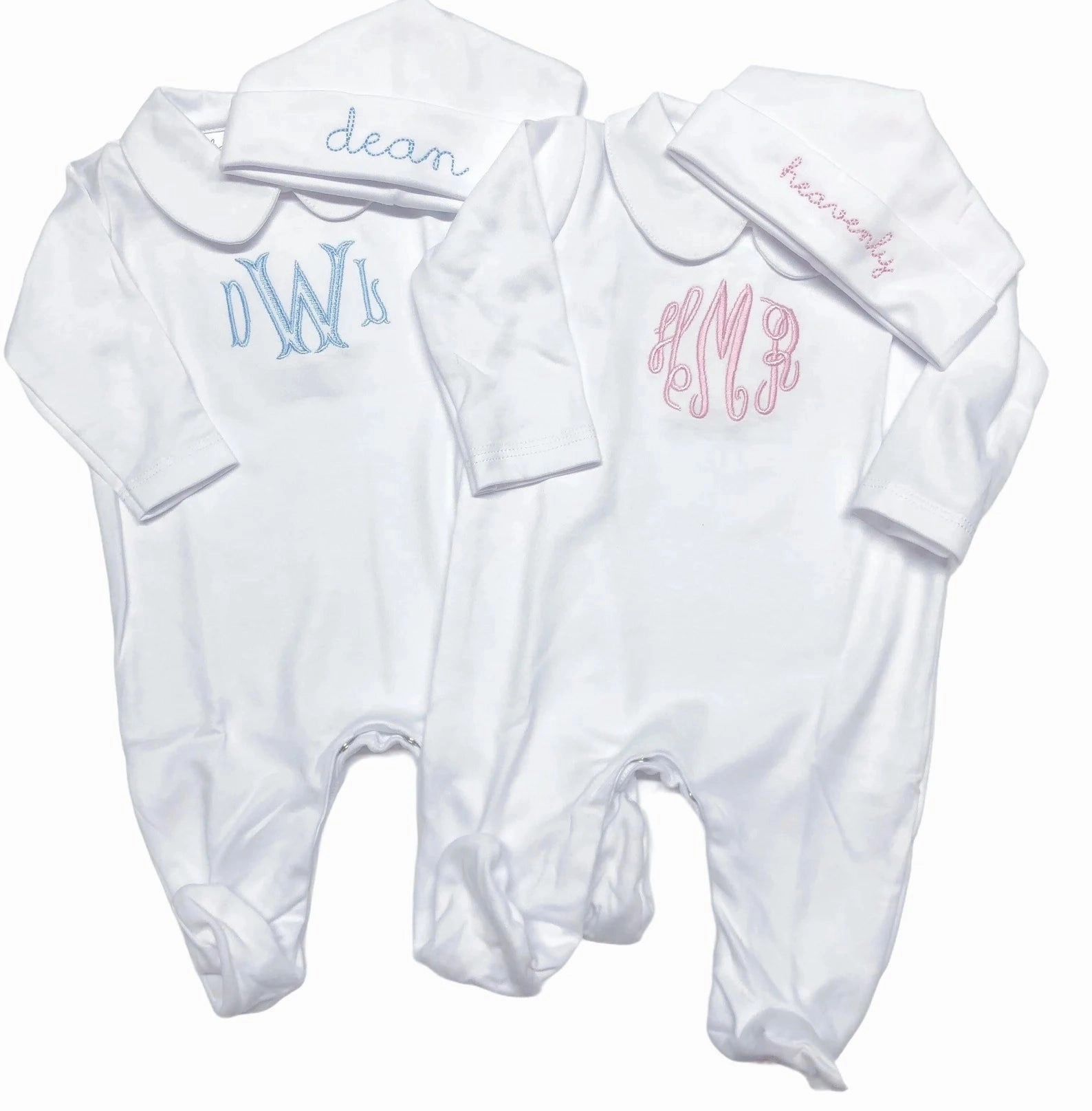 Young Edge Collared Footie | White