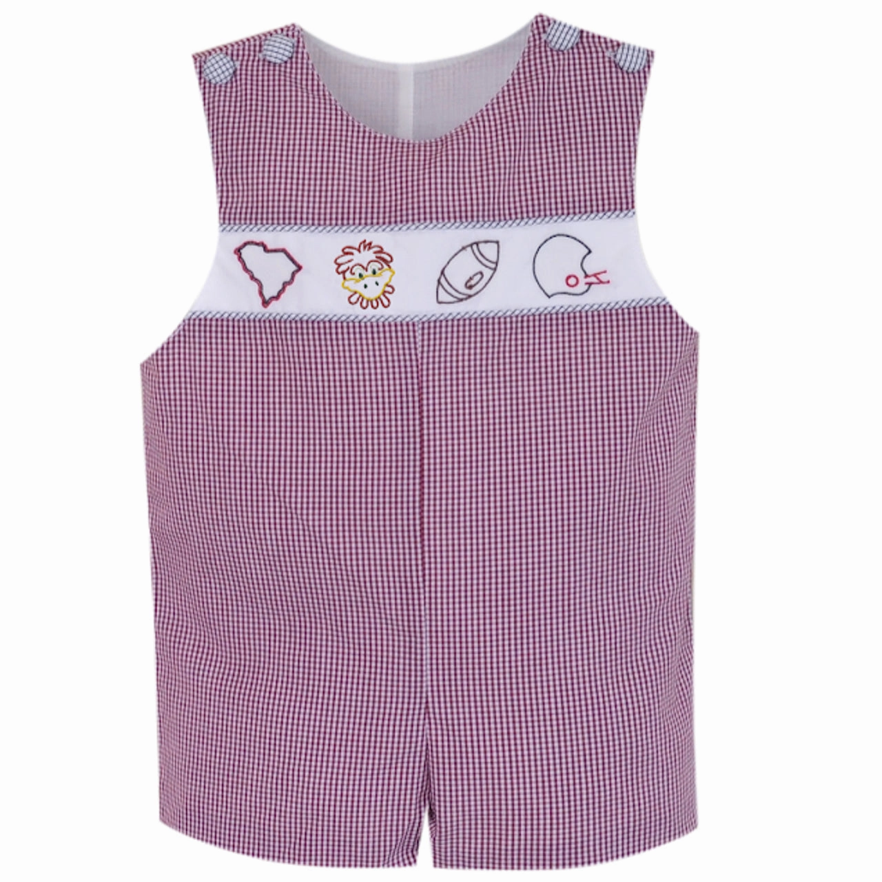 clean look Smile Glow University of South Carolina Embroidery Shortall