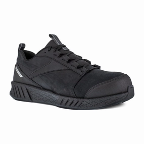 low drop trail sneakers Reebok Fusion Formidable Athletic Work Shoe Men's Composite Toe Rb4300 In Black And Black