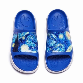 Durable Material Shock Diffusing Heel Starry Night II Ibiza Slides