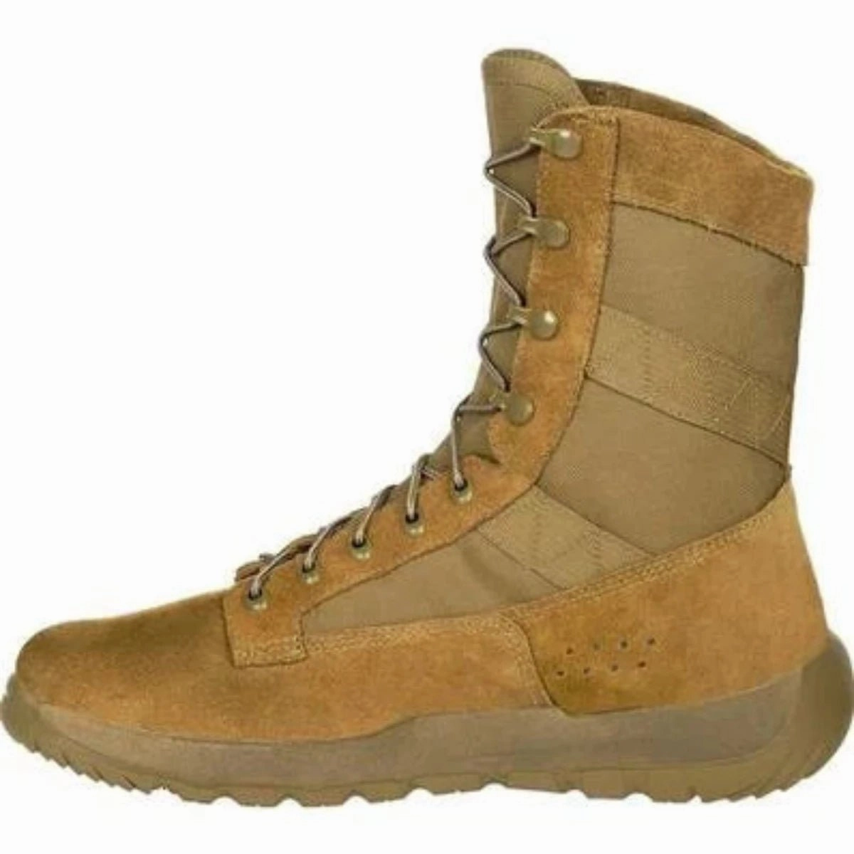 Rocky C4r Men's Tactical Military Boots Rkc108 In Brown Outdoor Explore Long Walk
