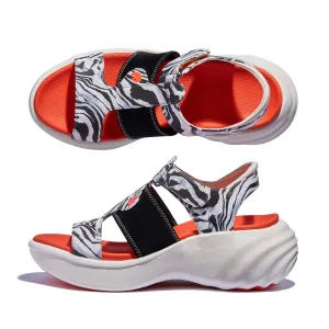 Casual Beach Sandals Sustainable Rubber Base The Wild Stripes Sitges I Women