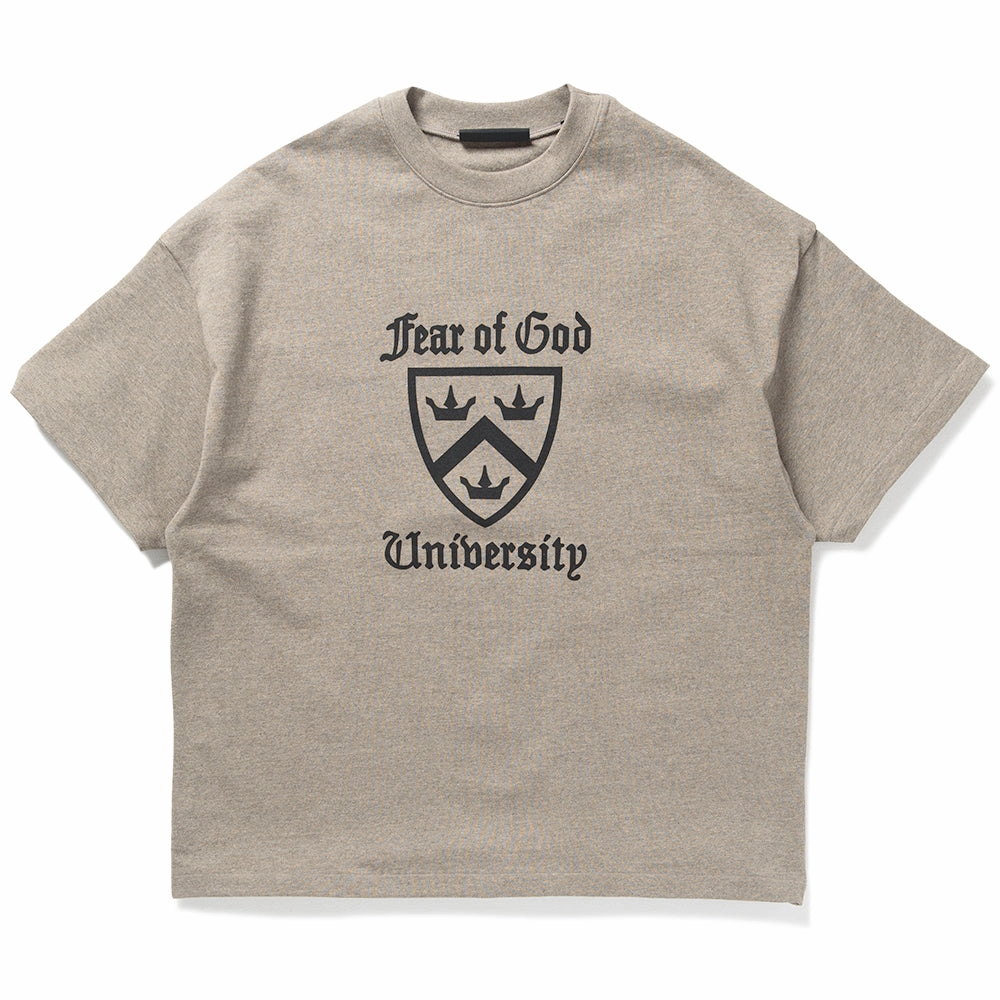Fear Of God Essentials Heavy Crewneck Tee - Heather Gray Luxury Apparel