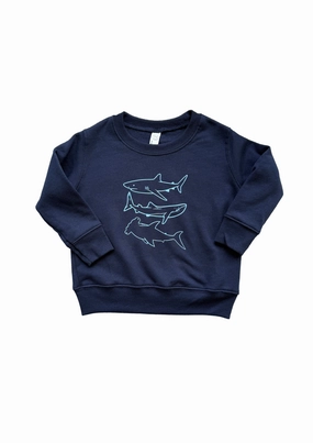 Shark Trio Sweatshirt Cyber Core Boss Vibe