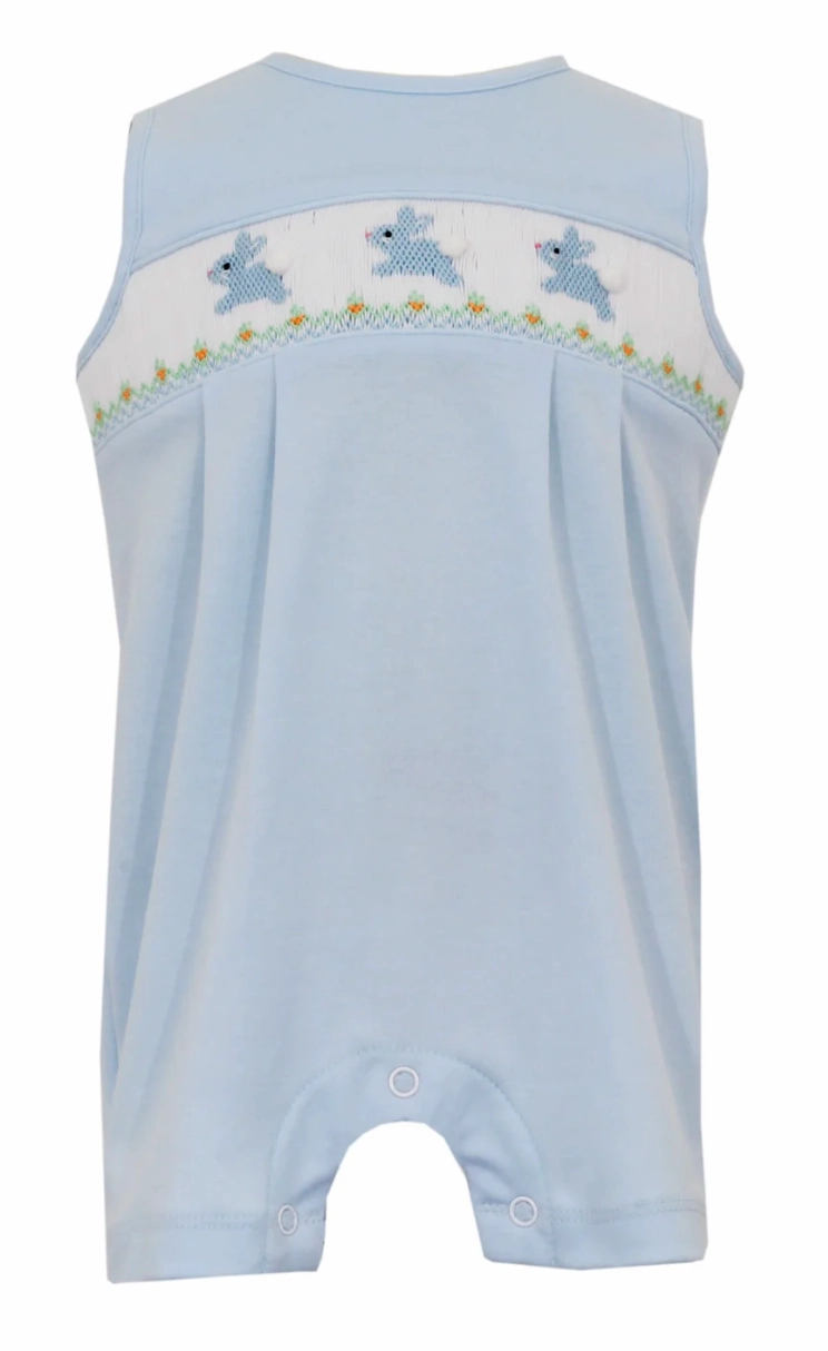 Comfortable Design Boy's Smocked Bunny Knit Jon Jon