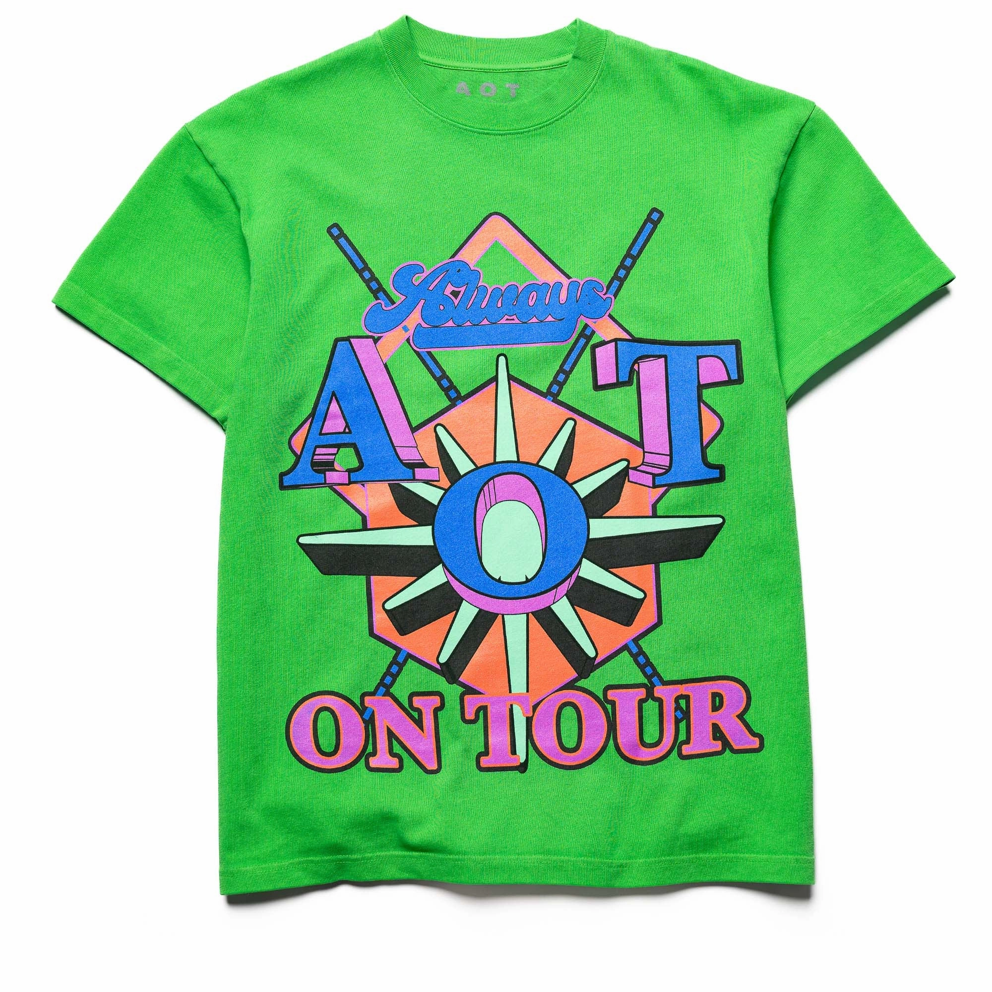 Always On Tour Direction Tee - Green Adjustable Drawcord