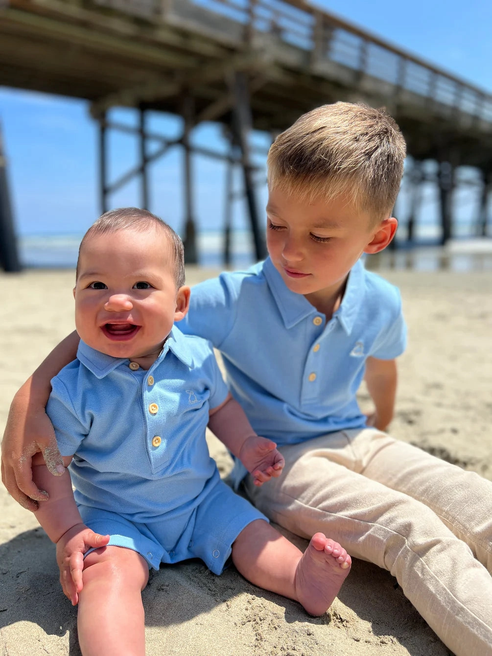 Shipping Blue Pique Polo Recycled Polyester Modern Fashion