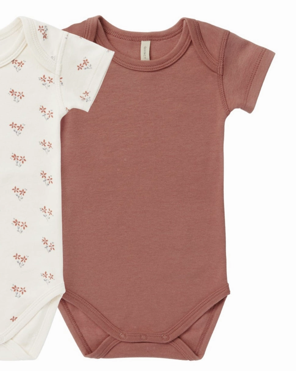 Short Sleeve Bodysuit || Berry HypoallergenicMaterial Breathable Lamination