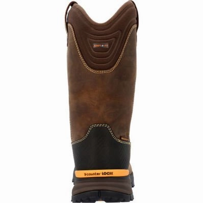 Square Toe Georgia Boot Tbd Men's Wellington Pull-on Boots Gb00598 In Brown