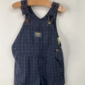 Sie 12m: Osh Kosh B'Gosh Blue Plaid Overalls lovely