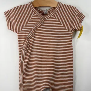 Linen Sie 18-24m: Kate Quinn Brown/White Striped Romper