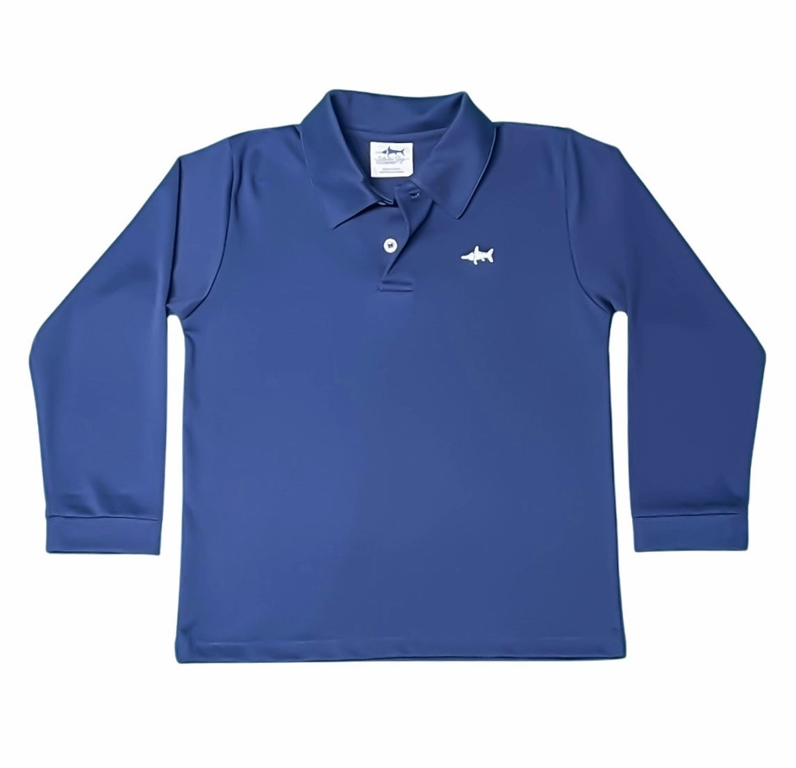 Run Core Style Mood Signature Long Sleeve Polo - Navy