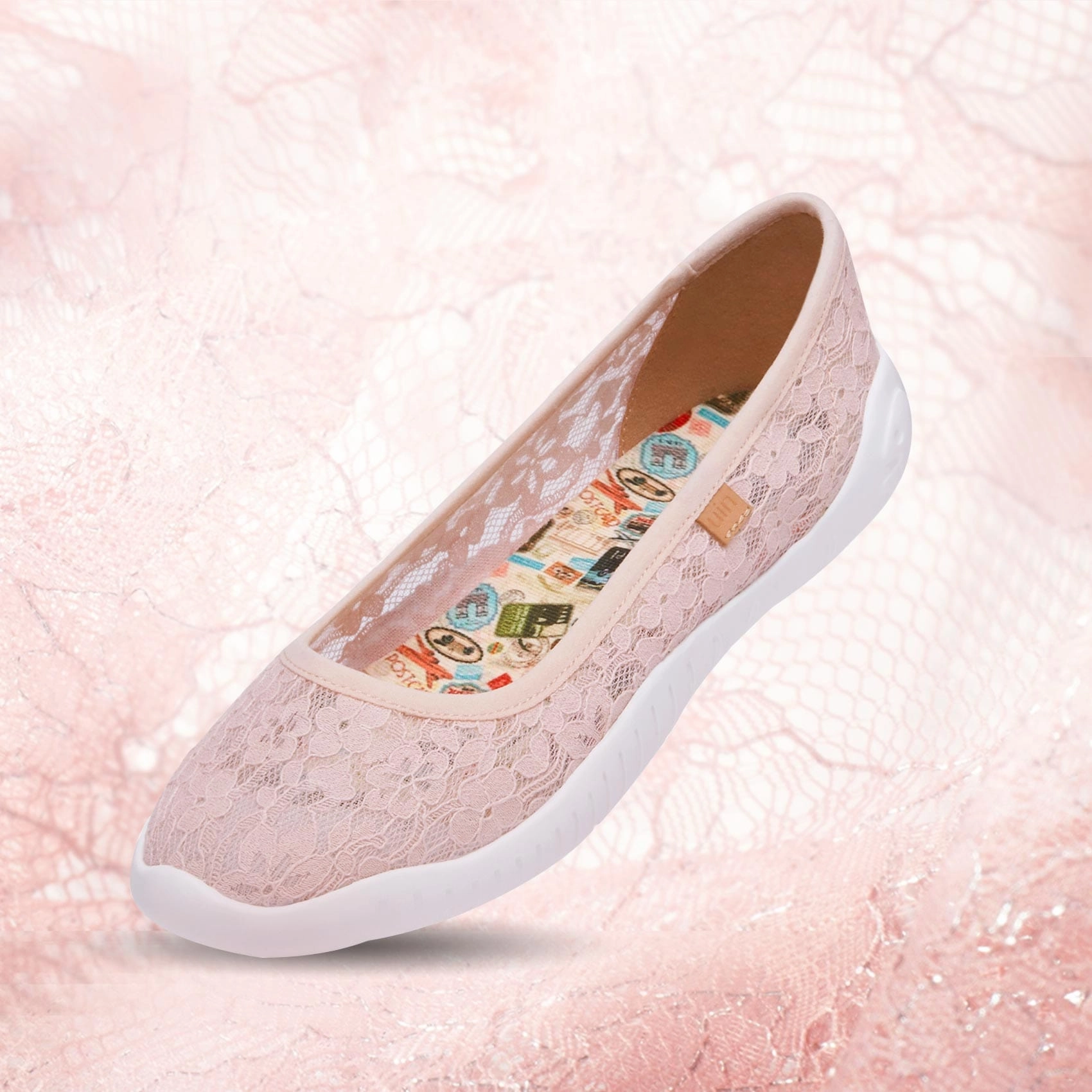 Pink Lace Menorca III Women Bride Step