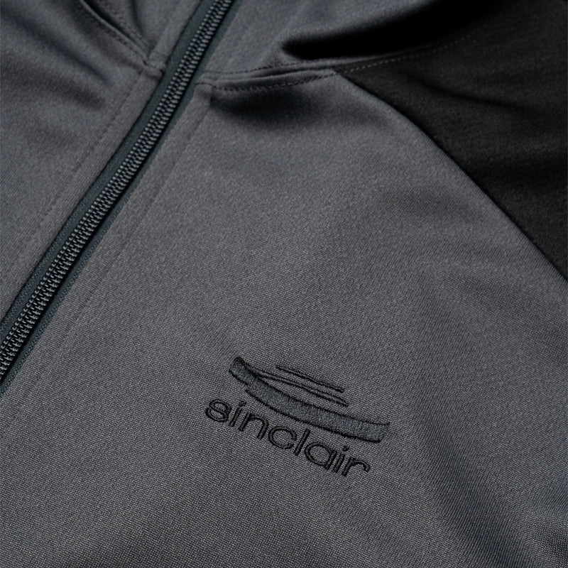 Wide Glow Sinclair 3D Logo Track Top - Black