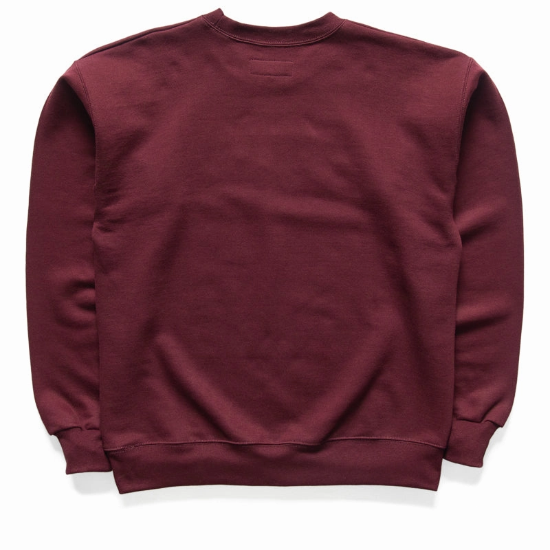 Sinclair Medals Crewneck Sweatshirt - Burgundy LayeredPaneling
