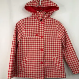 All Purpose Jacket Size 11-12: Zara Red/White Checkered Rain Coat
