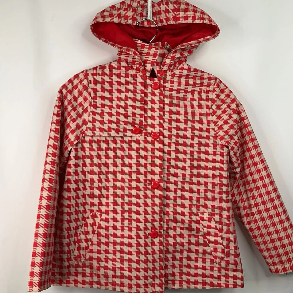 All Purpose Jacket Size 11-12: Zara Red/White Checkered Rain Coat