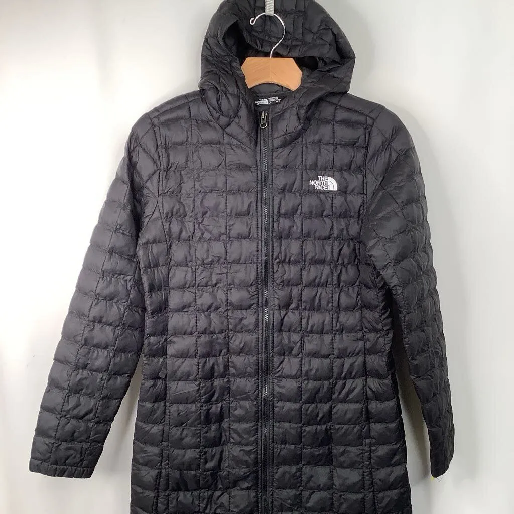 Size 14-16: The North Face Black Quilted Winter Coat Weatherproof Shell Winter Fit
