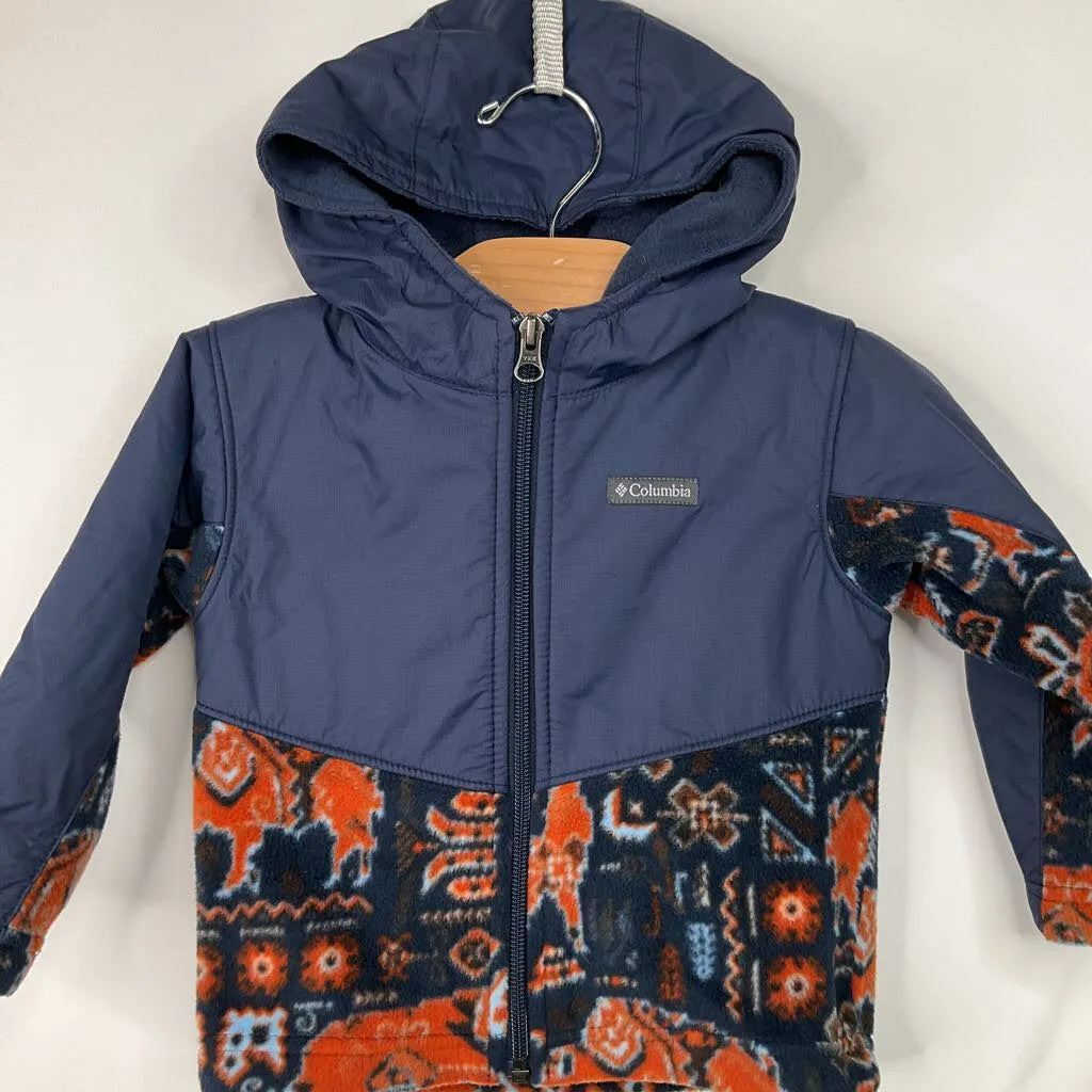 Light Weight Comfy Layers Size 18-24m: Columbia Blue Fleece Lined Coat
