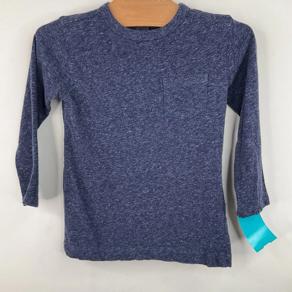 Size 18-24m: Primary Blue Heathered Long Sleeve Shirt Airflow Ventilation