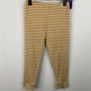 home High school kids' wear Size 2-3: Mori Yellow/White Striped Leggings