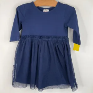 Smart and Polished Size 2 (85): Hanna Andersson Blue Long Sleeve Dress