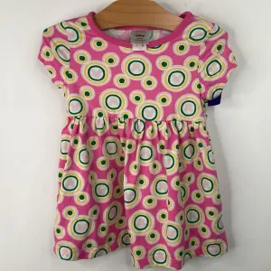 Smart Layer Wear Neutral Look Size 2 (85): Hanna Andersson Pink/Green/Yellow Dots Short Sleeve Dress
