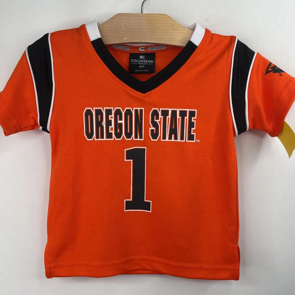 Active Comfort Wear Classic Style Trend Size 2: Colosseum Orange Oregon State T-Shirt