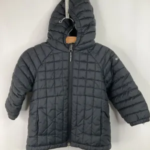 Size 2: Columbia Black Quilted Winter Coat Cross Ventilation Panels