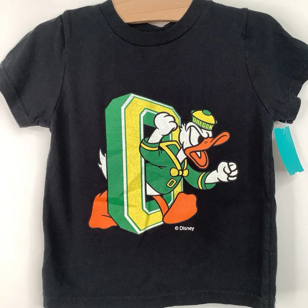 Size 2: Disney Black Mickey Mouse Oregon Ducks T-Shirt Unisex versatility Cool Layer Wear
