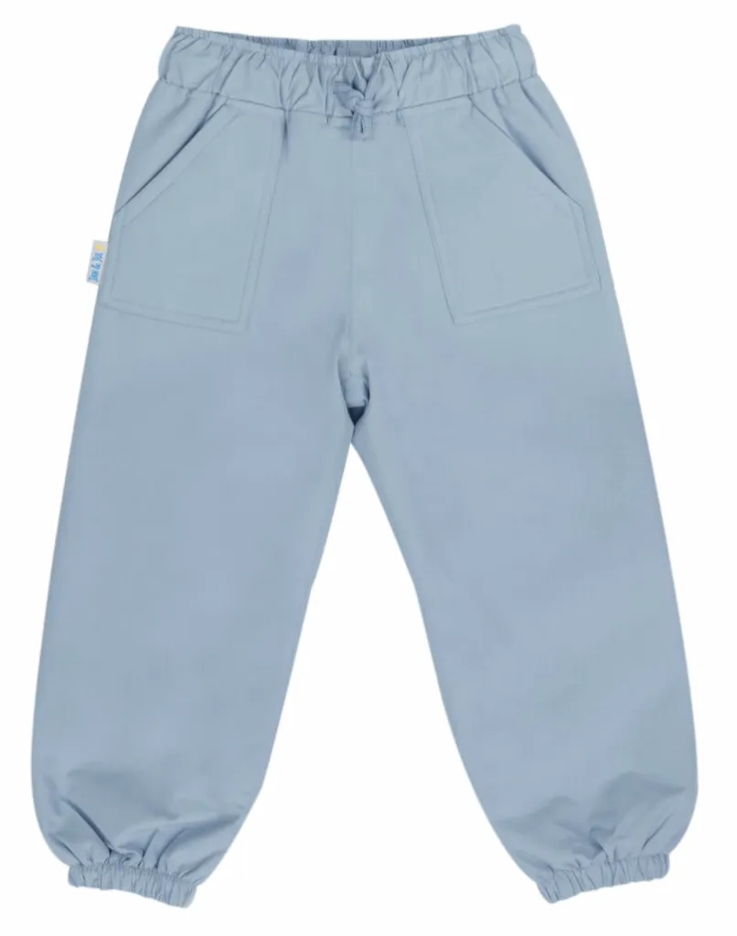 Size 2: Jan & Jul DUSTY BLUE Puddle-Dry Rain Pants NEW Quick Comfort Fit