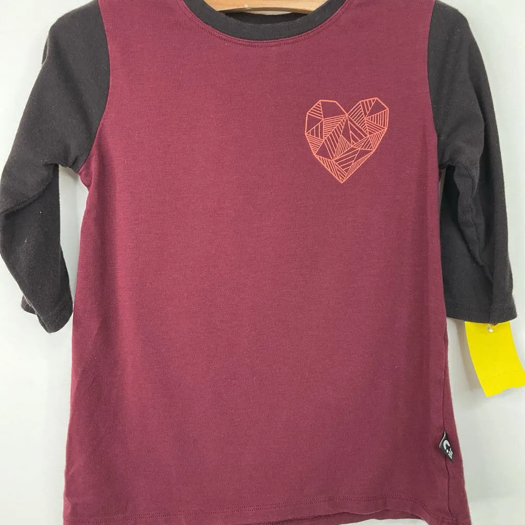 Soft And Comfortable Breathable Yarn Composition Size 3-4: Rags Red/Black Long Sleeve Shirt