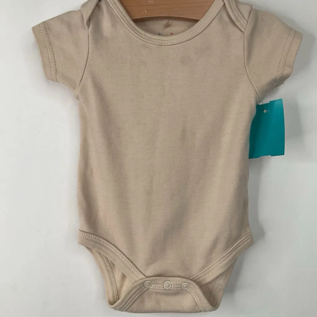 Size 3-6m: Baby Gear Tan Short Sleeve Onesie Sleepwear for kids