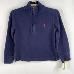 Size 3: Ralph Lauren Blue Quarter Zip Up Swater Prince costumes for children hypoallergenic