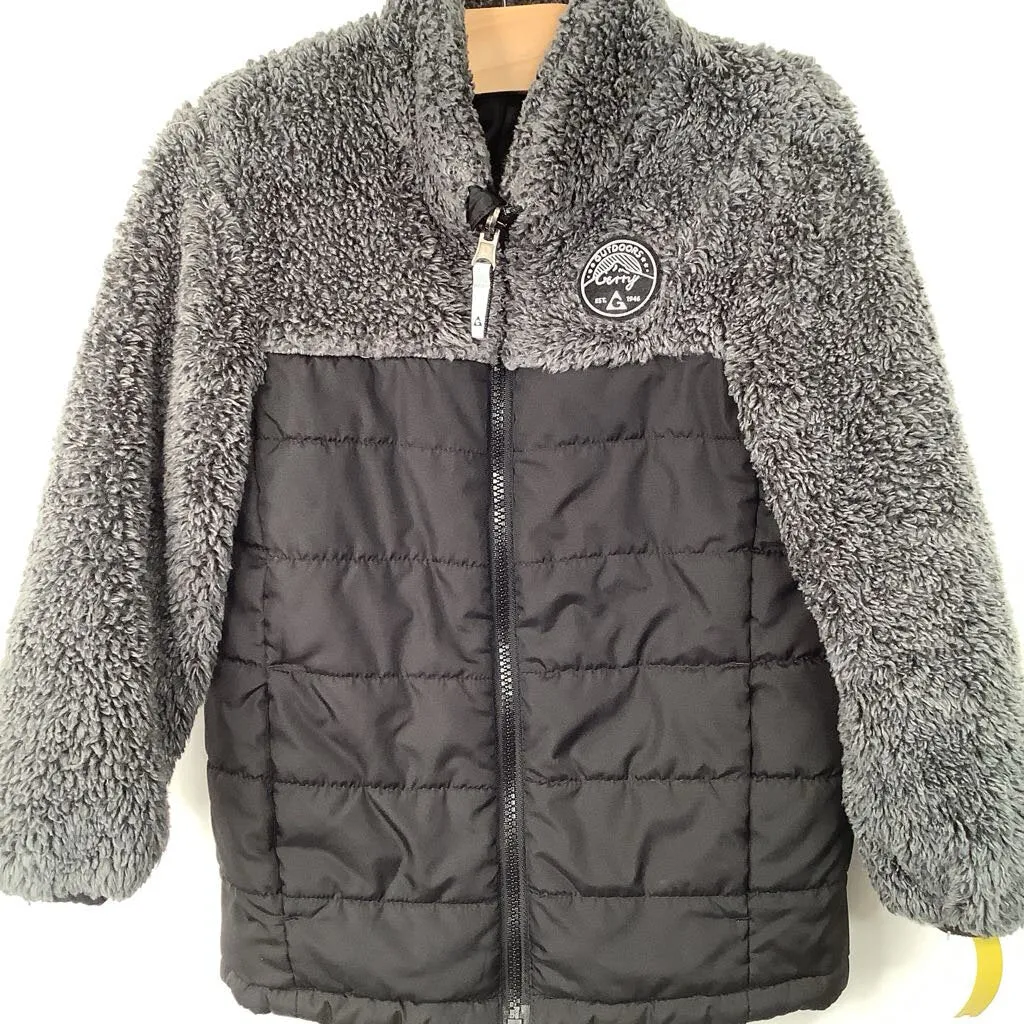 Quick Dry Fabric Size 5-6: Gerry Grey/Back Fuzzy Winter Coat